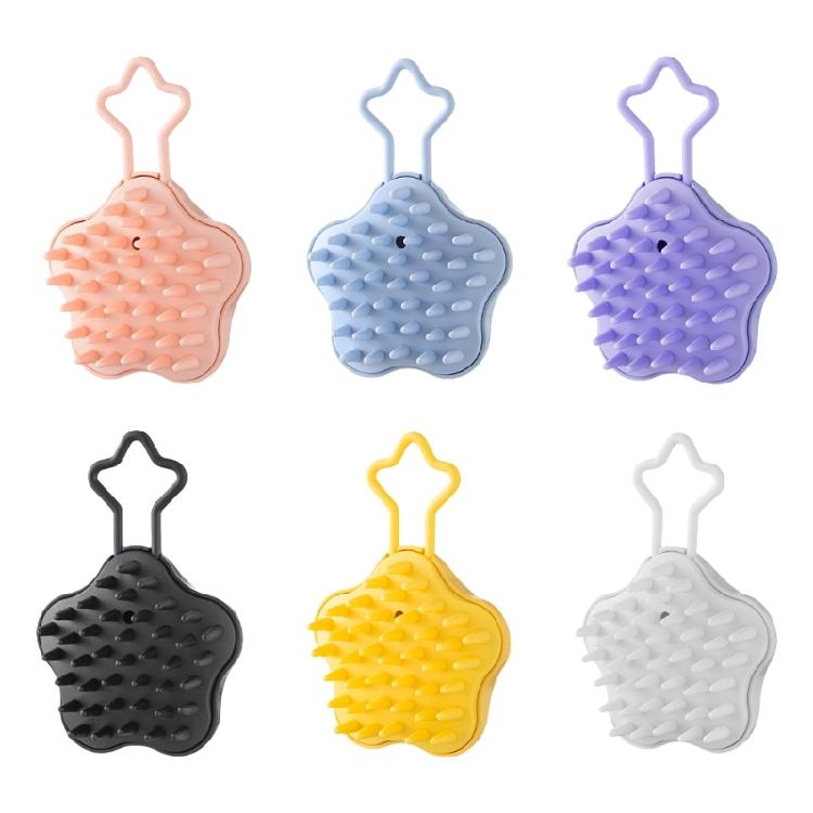 Silicone Scalp Massage Brush Shampoo Brush Body Scrubber Head Massage Brush Wet and Dry Shampoo Brush Bath Brush