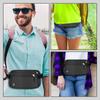 Nalaina Security Waist Pouch with Hidden Secret Travel Small Item Valuables Black Pouch, RFID, Ultra-Lightweight, Ultra-Thin, Pouch, Pouch,