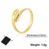 Name Date Hollow Cross Open Ring Stainless Steel  Carving Name Couple Cross Ring Valentine'S Day Gift