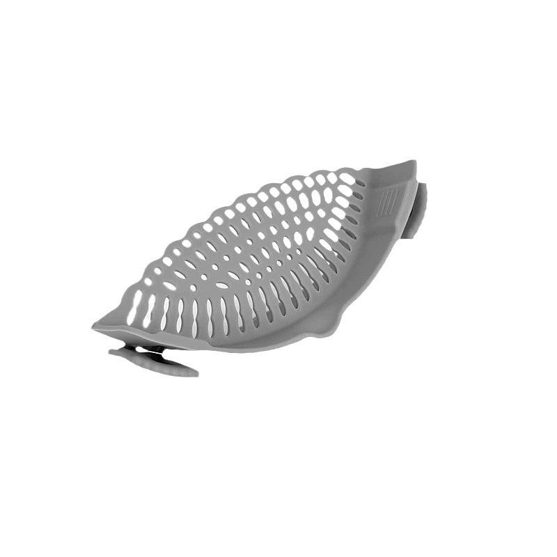 Silicone Clip On Pan Strainer Heat Resistant Food Draining Coliper For Pasta Vegetables & Pot Draining Universal Fit Kitchen Ga