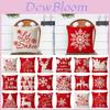 Luxurious Christmas Pillow Case With Santa Claus And Reindeer For Festive Home Decor