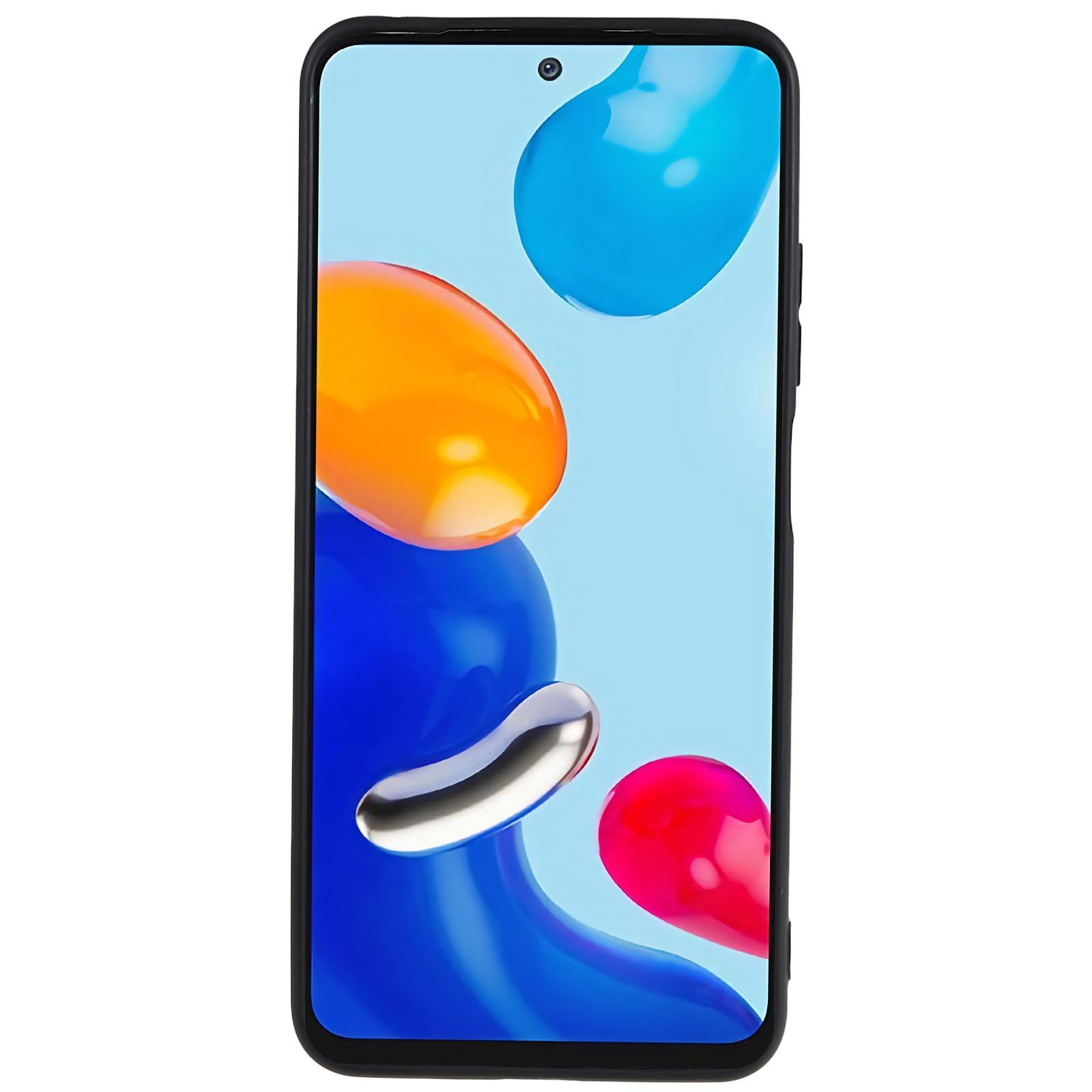 

For Xiaomi Redmi Note 11 4G (Qualcomm)/Note 11S 4G TPU Back Shell,Fingerprint Free Matte Protective Cover Phone Case Black