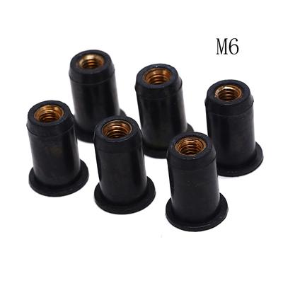 6pcs M5 rubber grommet well nuts blind fastener windscreen kayak accessorie RASY