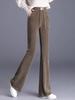 Women's High-Waisted Corduroy Flare Pants - 2025 Autumn/Winter New Slimming Casual Style