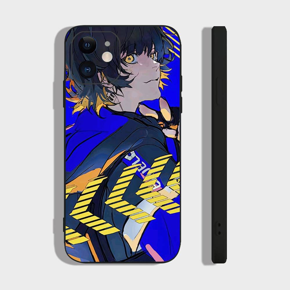 Meguru Bachira Anime BLUE LOCK Phone Case For IPhone 17 Air 16 15 14 13 Pro Max 11 12 Black Silicone Cover