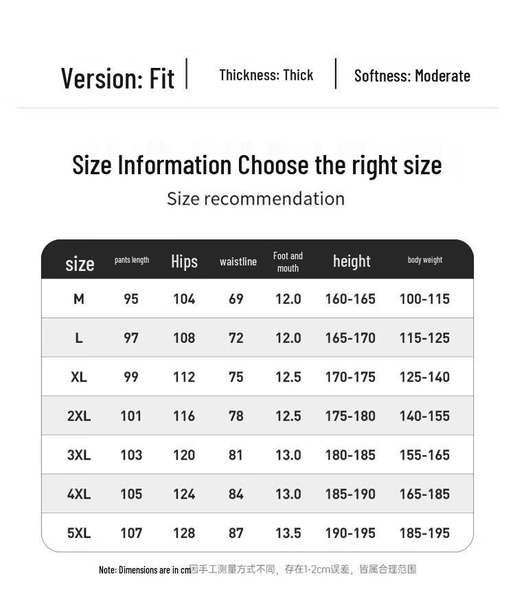 DESSO Men's Loose Fit Autumn/Winter Warm Casual Pants