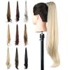 32inch Blonde Ponytail Wig Long Curly Ponytail Length Synthetic Flexible Wrap Around Ponytail Extension Smooth Natural Women Hairpiece