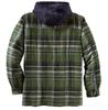 Men's Autumn/Winter Plaid Hooded Cotton Jacket 