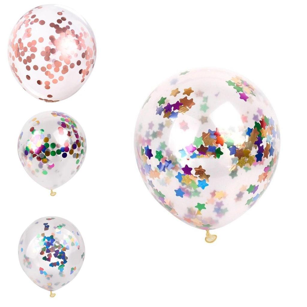 Vibrant 12" Confetti Balloon Latex Helium Perfect For Memorable Birthday Wedding Parties