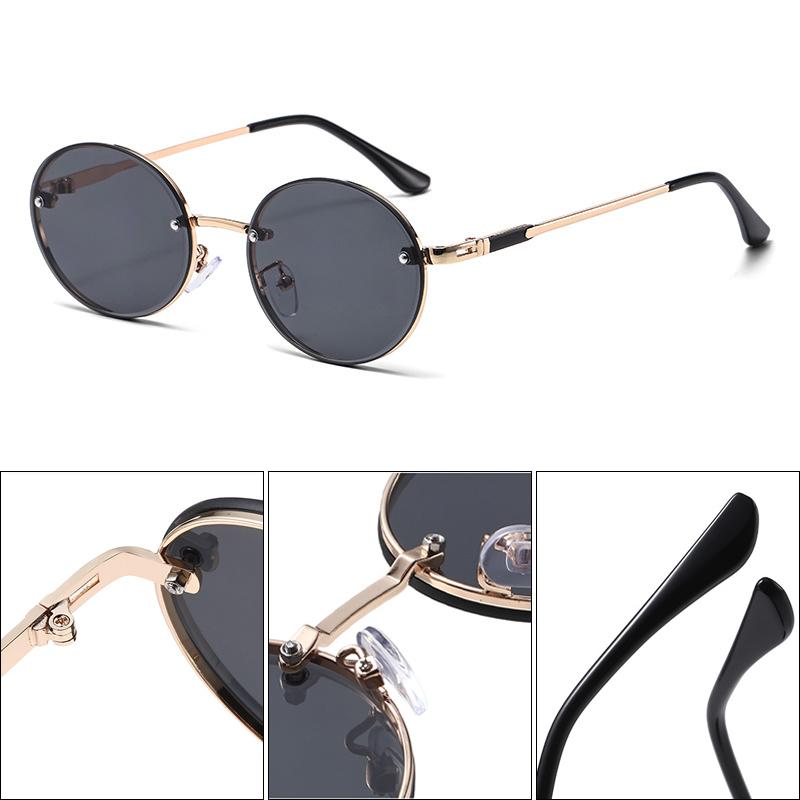 Xiaomi Vintage Round Metal Sunglasses for Men Women UV400 Gradient Lens Retro Outdoor Driving Beach Eyewear