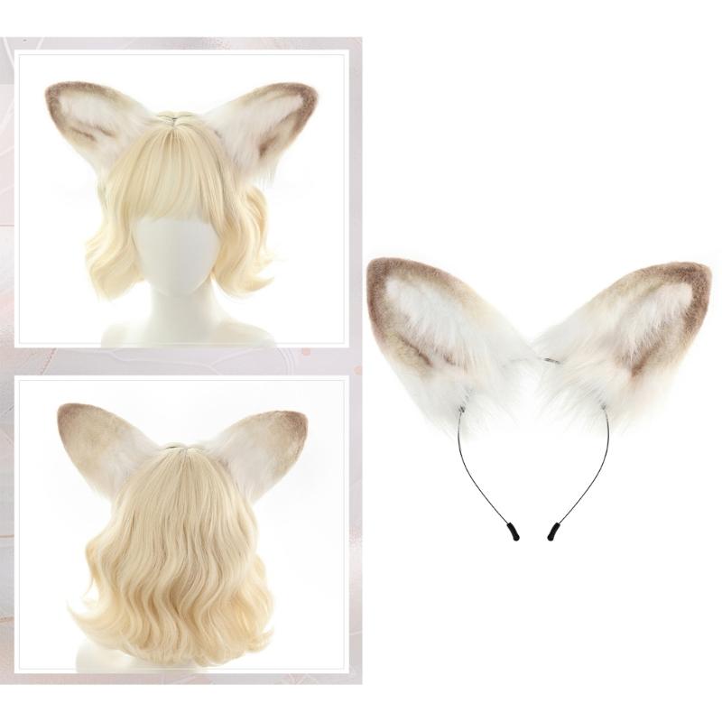 Sheep Ears Headbands Furry Sheep Ear Headband Halloween Party Prom Cosplay Costume Hair Accessories Headwear for Women