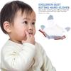 STOBOK Stop Thumb Sucking, 1 Pair Baby Anti Eating Gloves No Scratch Breathable Finger Thumb Protector Thumb Sucking Stop for Thumb Fingers Sucking