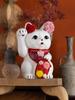 Lucky Cat Maikohan Right Hand Lucky Cat Lucky Feng Shui Ornament Offering Box White (M-SIZE White) raised/Ceramics Maneki-neko (mk_M