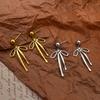 Bow Stud Earrings Girls Girls Stud Earrings Versatile Earrings Premium Sense Spot Jewelry