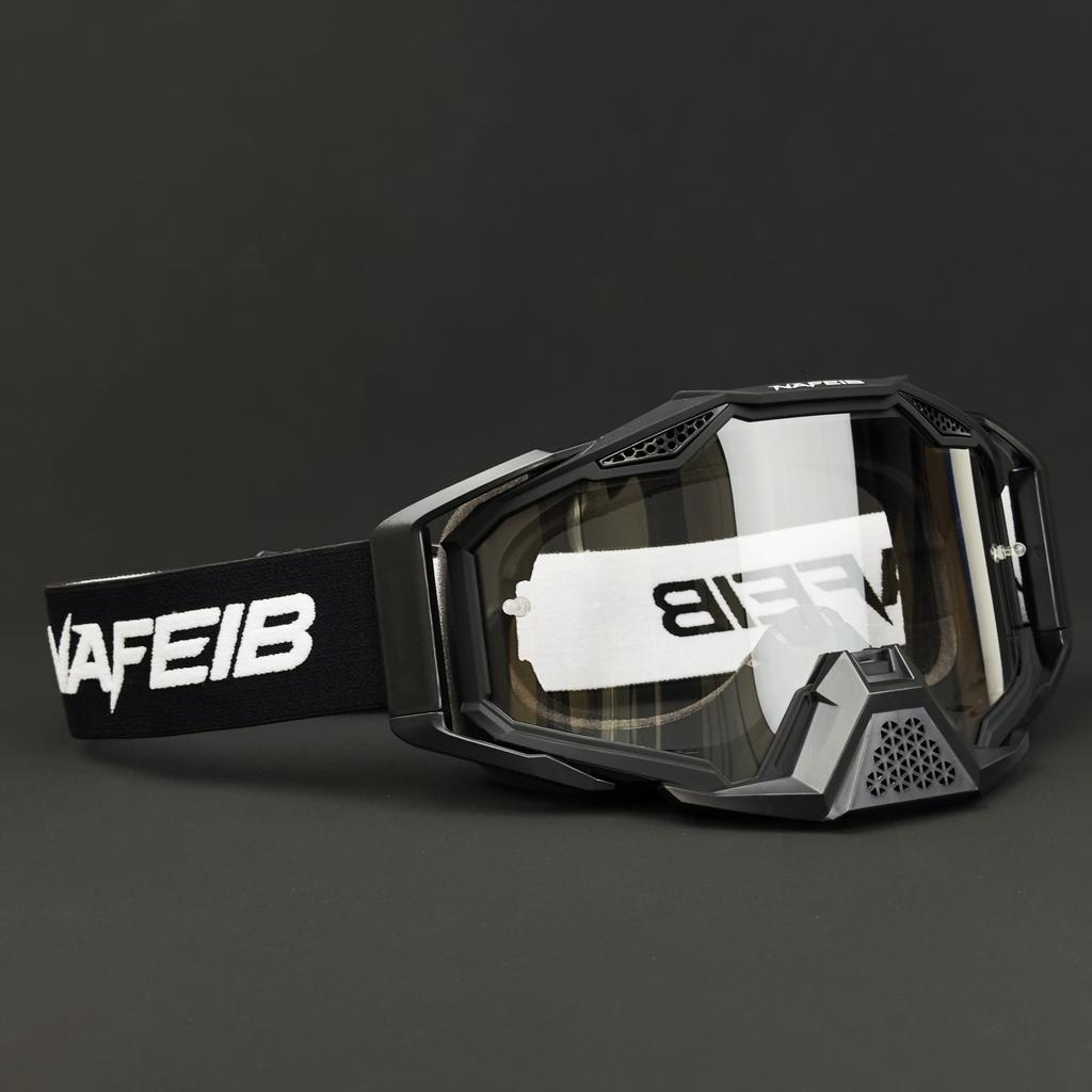 NAFEIB Motocross Goggles Anti-UV Motorcycle Glasses Off-Road MX ATV Dirt Bike Eyewear Windproof Dustproof Helmet Gears