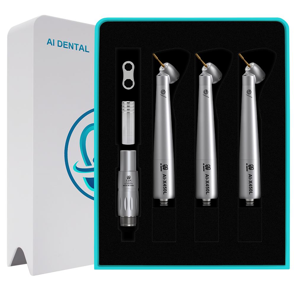Dental Air Turbine Kit S3 3pcs N-type Connector High Speed Handpiece With Fiber Optic For Clinic