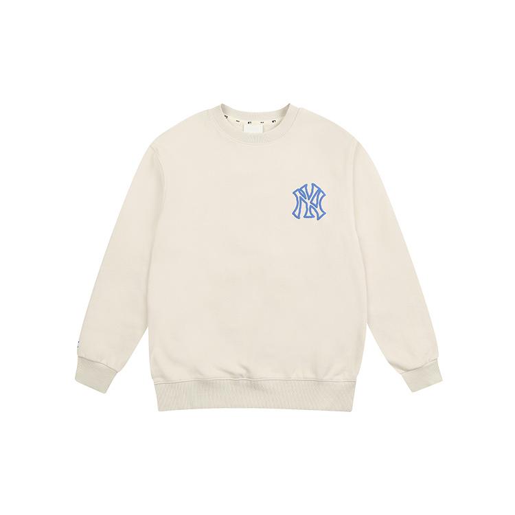 New MLB Sweatshirts Unisex Ecru 31MT54061-50I