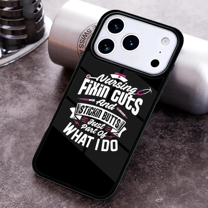 Nurse syringe heartbeat Medicine Phone Case for iPhone 17 16 15 Pro Max Air 14 13 12 11 Plus Shockproof Capa Cover