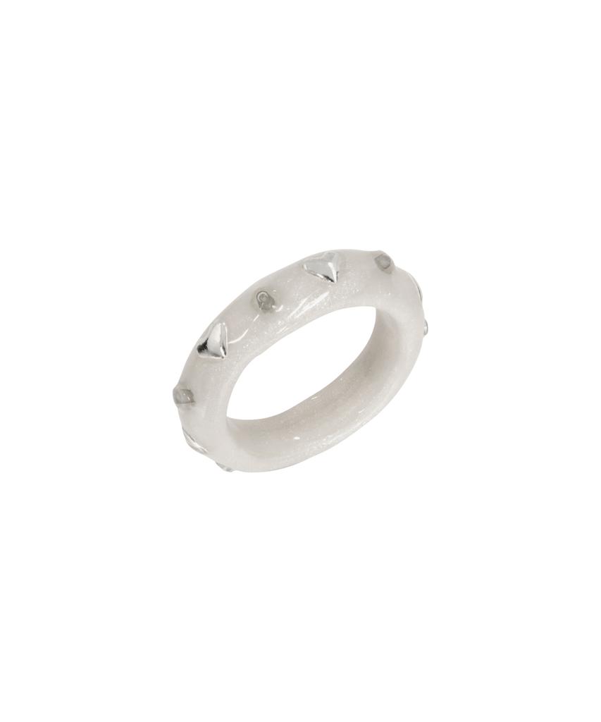 Nff Heart Surrounding Ring-White