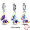 Temperature Change Color Copper Craft Chameleon Elephant Claw Pad Charms 3Mm Handmade Exquisite Jewellery Crafting