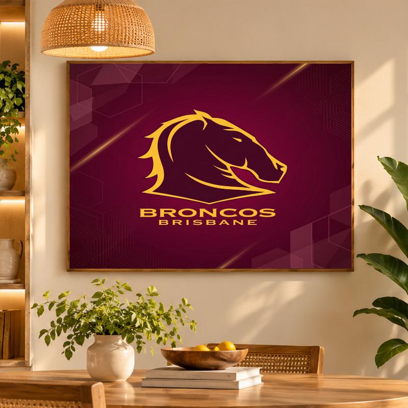 5D Diamond Painting Brisbane Broncos DIY Full Drill Diamond Art Kit Home Decoration
