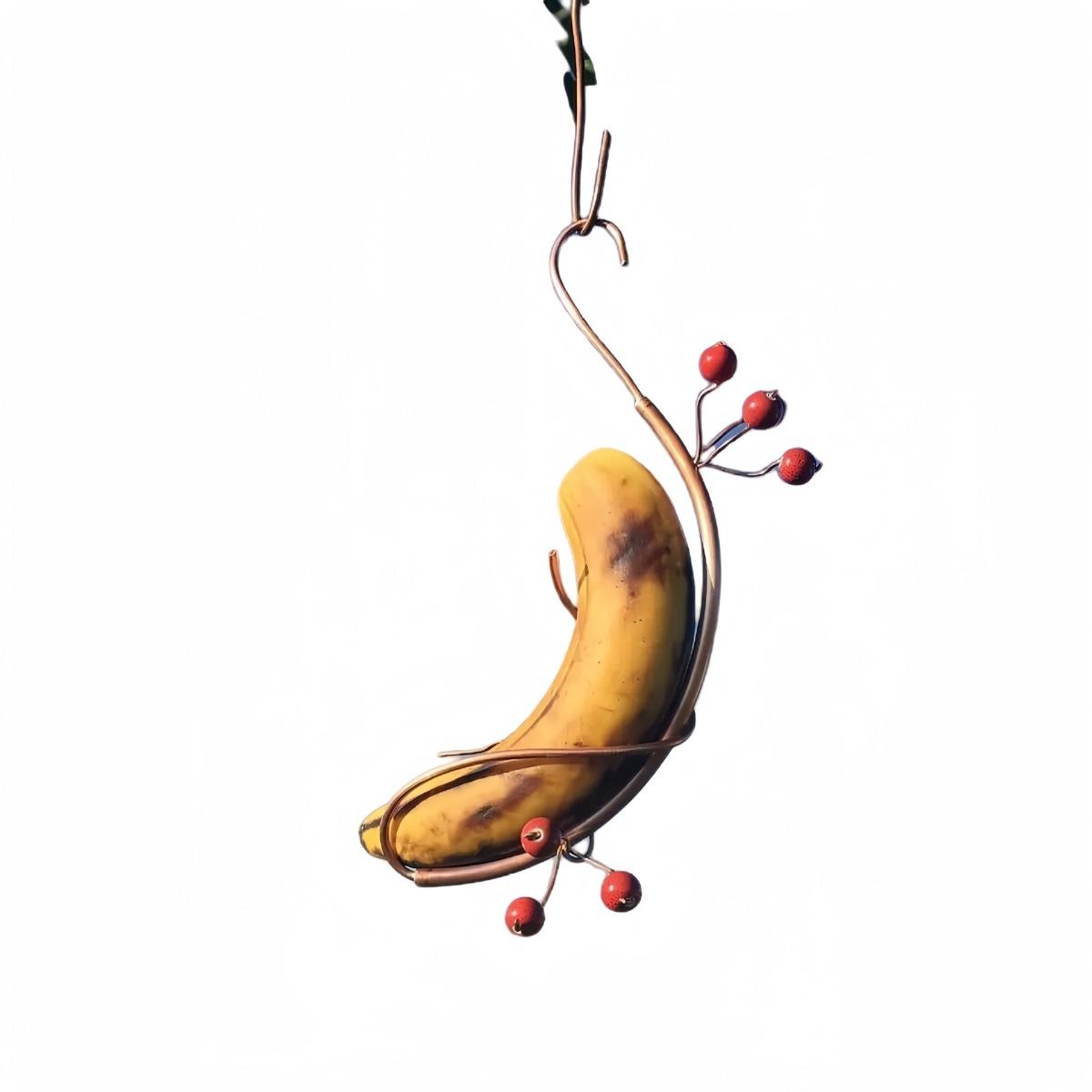 1PC Butterfly Banana Hammock Feeder, Butterfly Banana Feeders Garden Decor, Attract Butterflies to Your Garden 1PC