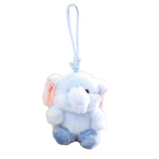 Yousheng Cute Pig Plush Keychain, Small Stuffed Animal Elephant Pendant for Bag Backpack Purse, Kawaii Cartoon Key Ring Charm, Gift for Girls Women