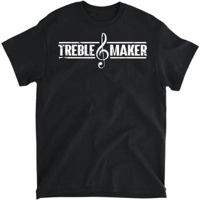 Treble Maker Lustiger Tastaturpianist Musiker Klavier Musik T-Shirt, Langarmshirt, Sweatshirt, Hoodie Unisex Erwachsenengröße Hergestellt in Kanada