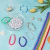 1 String Fashion 7Colors Loose Beads 6mm Necklace For Jewelry Making Pearlescent Powder 350PCS Spacer Beads DIY Bracelets Polymer Clay