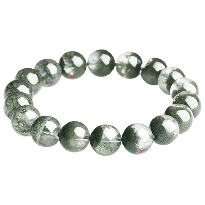Natural Green Phantom Quartz Bracelet Gift Box Set with Certificate