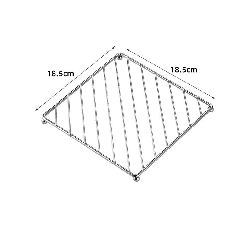 Square Metal Pot Mat Coasters Heat Insulation Pad for Bowl Dish Casserole Hot Pot Table Cookware Holder Placemat Kitchen Tools