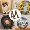 Wooden Photo Display Stand Multifunctional Kitchen Counter Item Display Rack Retro Decorative Stand for Kitchen Counter