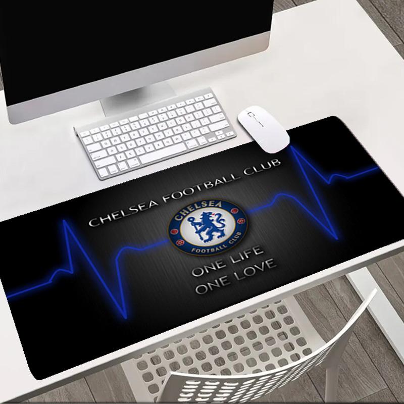 Chelsea Football Club Crest Mouse Pad Office Desk Mat, Gaming Mouse Pad Mousepad, Keyboard pad,Heavy-Duty Non-Slip Rubber Backing, Gift