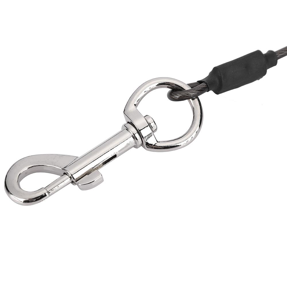 Wrapped Steel Wire Leash Pet Fixed Rope Grooming Cable Single Loop for Pet Shower Bathing