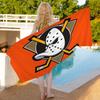 A-Anaheim D-Ducks Microfiber Blanket Quick Drying Beach Towels Oversized Printing Super Absorbent Pool Towel Blanket