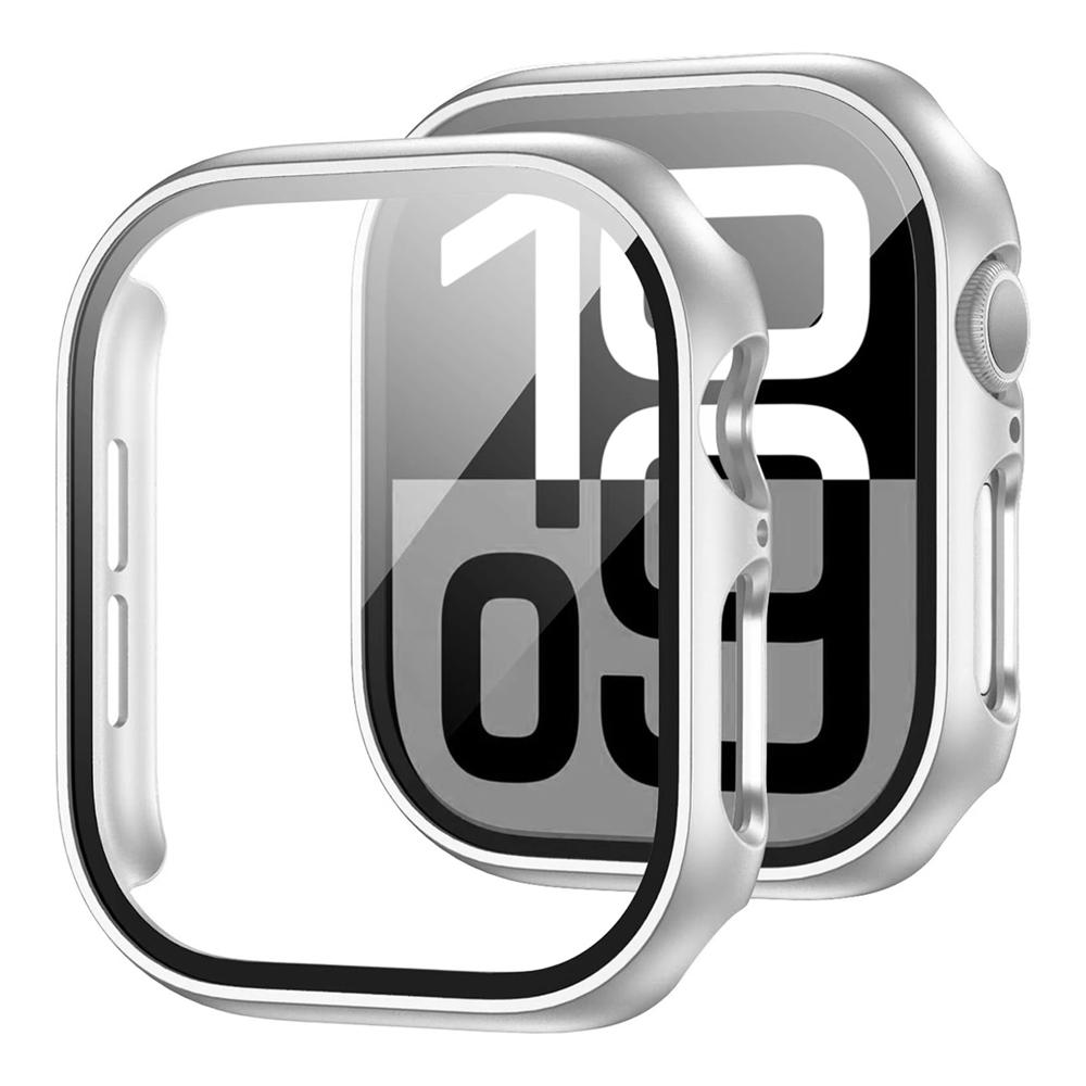 Screen Protector For Apple Watch Case 10 9 8 7 6 5 4 SE 46mm 42mm 45mm 44mm 41mm 40mm Tempered Glass PC Bumper Cover Protectives