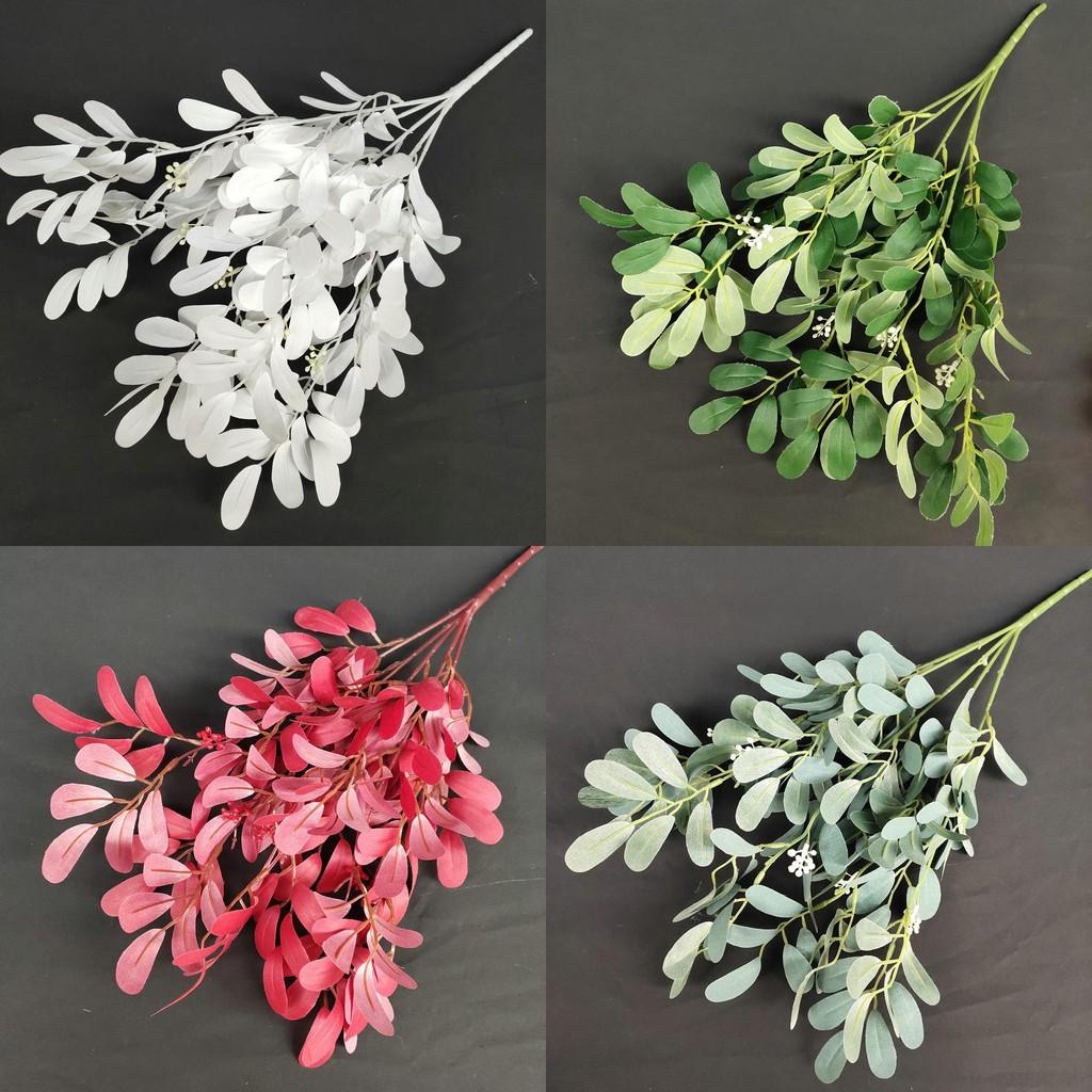 Artificial Peanut Leaf Silk Floral Bouquet Long Stem Wedding Decor Display Home
