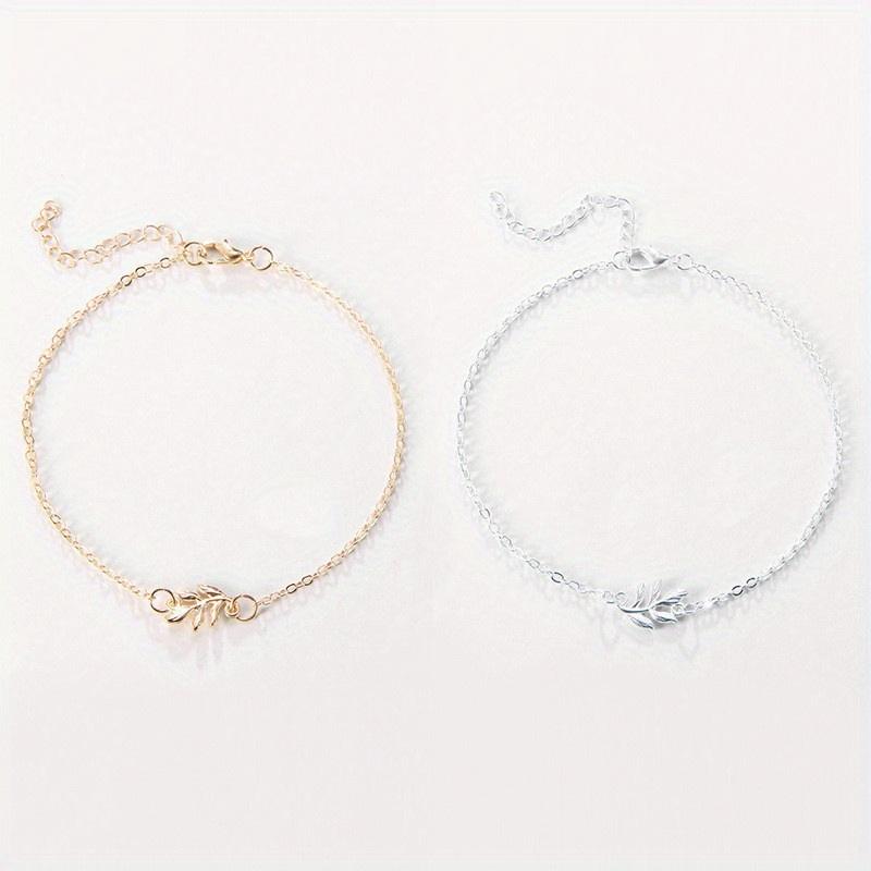 Bohemian Retro Women's Leaf Chain Leg Chain, Summer Fashionable Ankle Chain, Personalized Foot Jewelry Decoration Item.