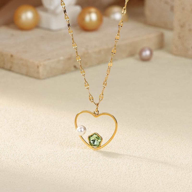 Hot Sale New Shell Heart Necklace Women's Pendant Necklace Little Girl Fashion Jewelry Accessories Collarbone Chain