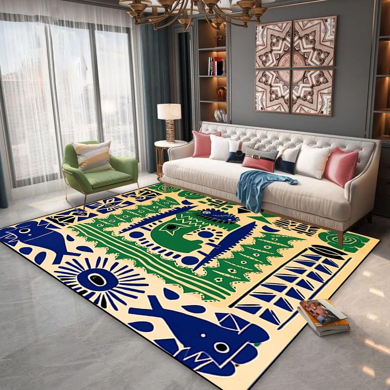 

Modern Luxury Area Rug Large Non-Slip Carpet for Living Room Bedroom Floor Mat Home Decor 60x90cm(23x35in)