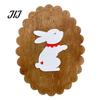 Photography Setting Props Rustic Wooden Wall Stickers, Nordic Rabbit Goose Decor, Cute Forest Animal Decor Art for Kids Bedroom Nursery Prop