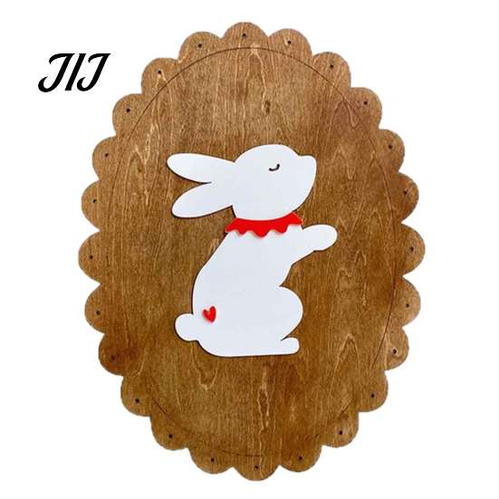 Photography Setting Props Rustic Wooden Wall Stickers, Nordic Rabbit Goose Decor, Cute Forest Animal Decor Art for Kids Bedroom Nursery Prop