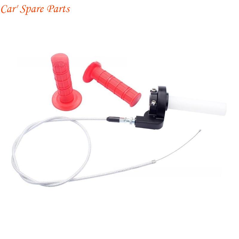 

Y4UA ATV Throttle Line Accelerator Handle Grips Replacement 22mm Throttle Grips and Cable Assembly Dirt Pit Bike Accessories China Mainland