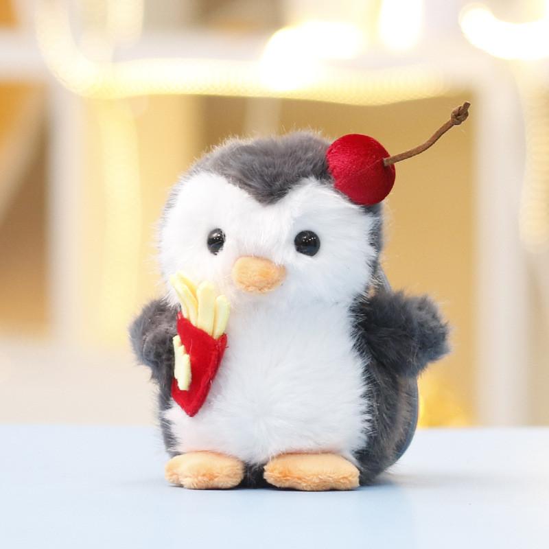 Cute Penguin Stuffed Animal Doll With Pp Cotton Filling For Kids Gift And Bag Accessory