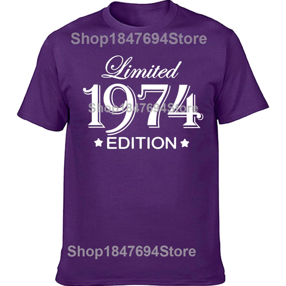 Funny 51 Year Old Gifts Vintage 1974 Limited Edition Birthday T Shirts Graphic Cotton Streetwear Short Sleeve T-shirt