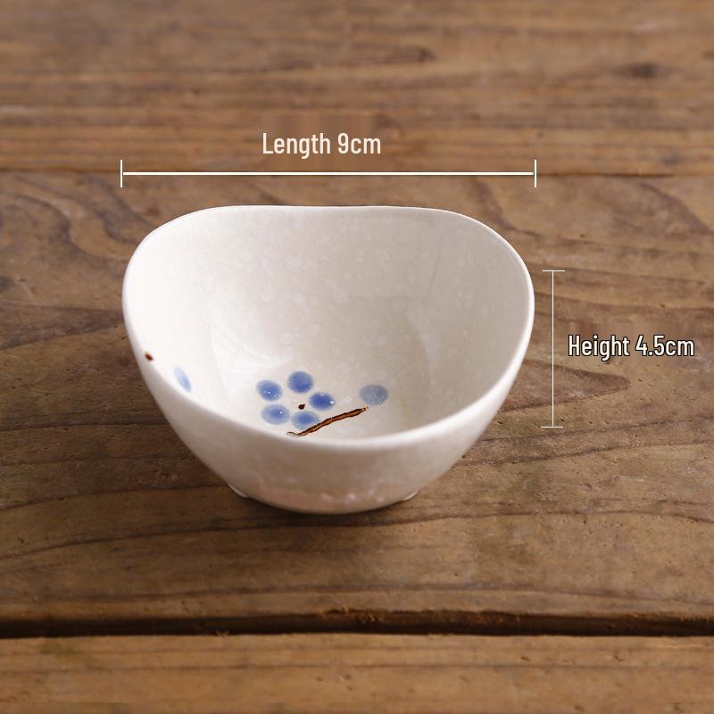 Japanese Style Dipping Sauce & Snack Dish Plate for Home, Restaurant, or Hotel Use