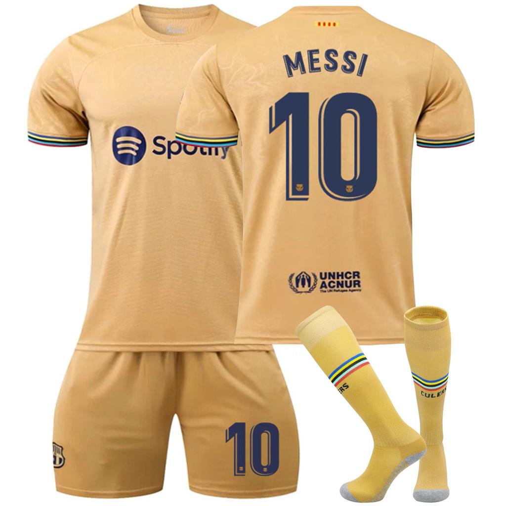 2324 Barcelona-Messi-drakter fotballtreningsdraktsett for barn