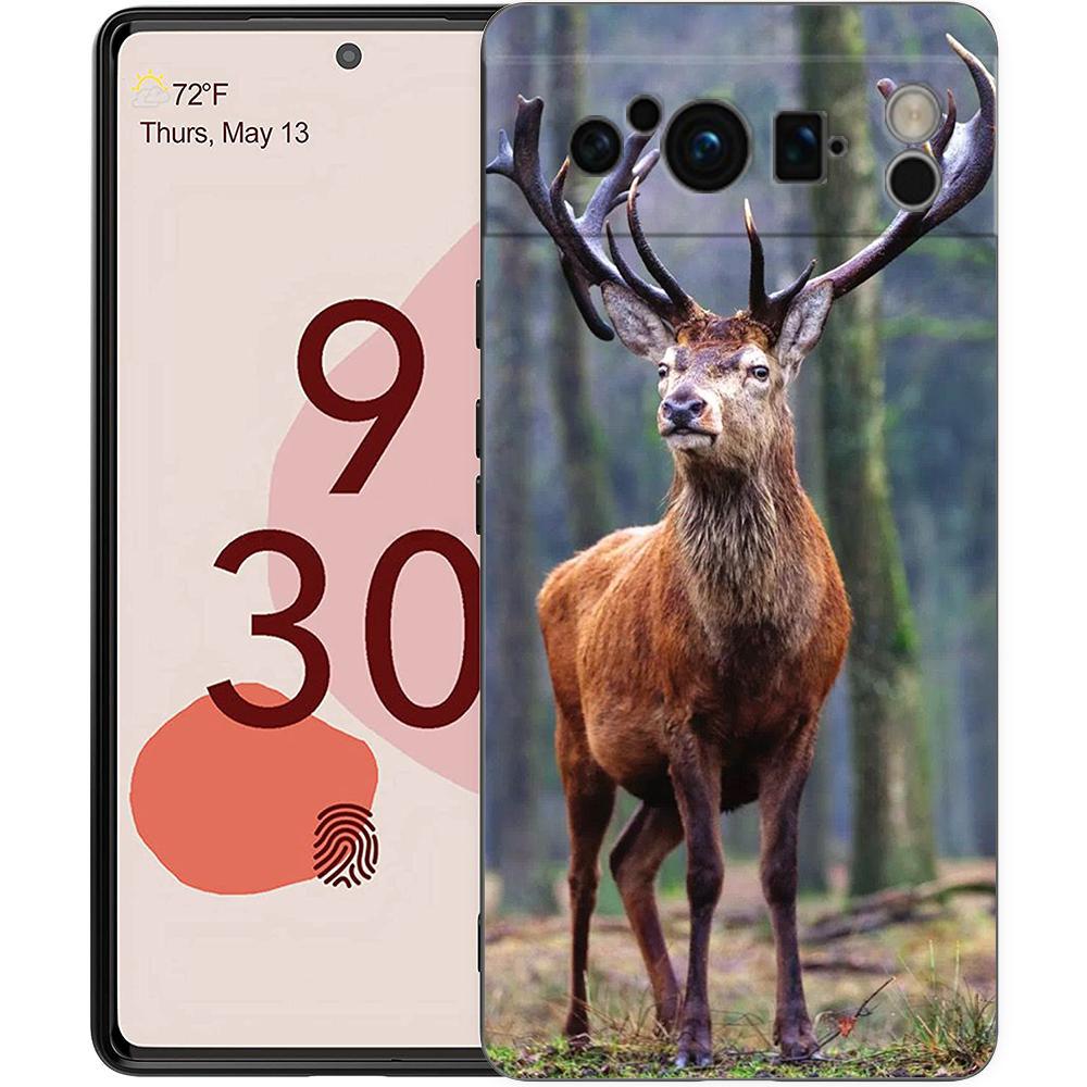 

Чехол для телефона Deer Hunting Camo для Google Pixel 8 7 6 Pro 6A 5G, черный, мягкий, противоударный, задняя крышка, силиконовый чехол из ТПУ Pixel 8