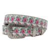 Rose Rhinestone Punk Belt: Trendy Fashion for Couples and Students