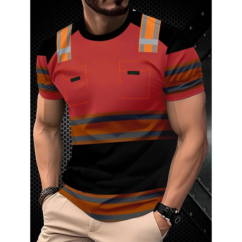 Herren Kurzarm Mode Einfache Oberteile Locker Vielseitige T-Shirts Herren